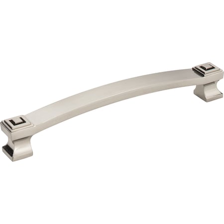 Jeffrey Alexander 160 mm Center-to-Center Satin Nickel Square Delmar Cabinet Pull 585-160SN